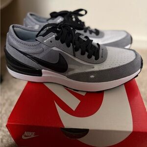 Nike Kids Gray and Black Sneakers